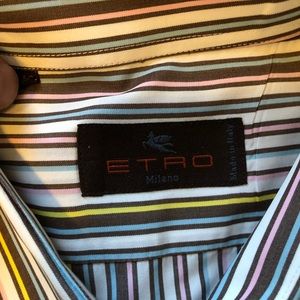 Etro of Milan Men’s Dress Shirt